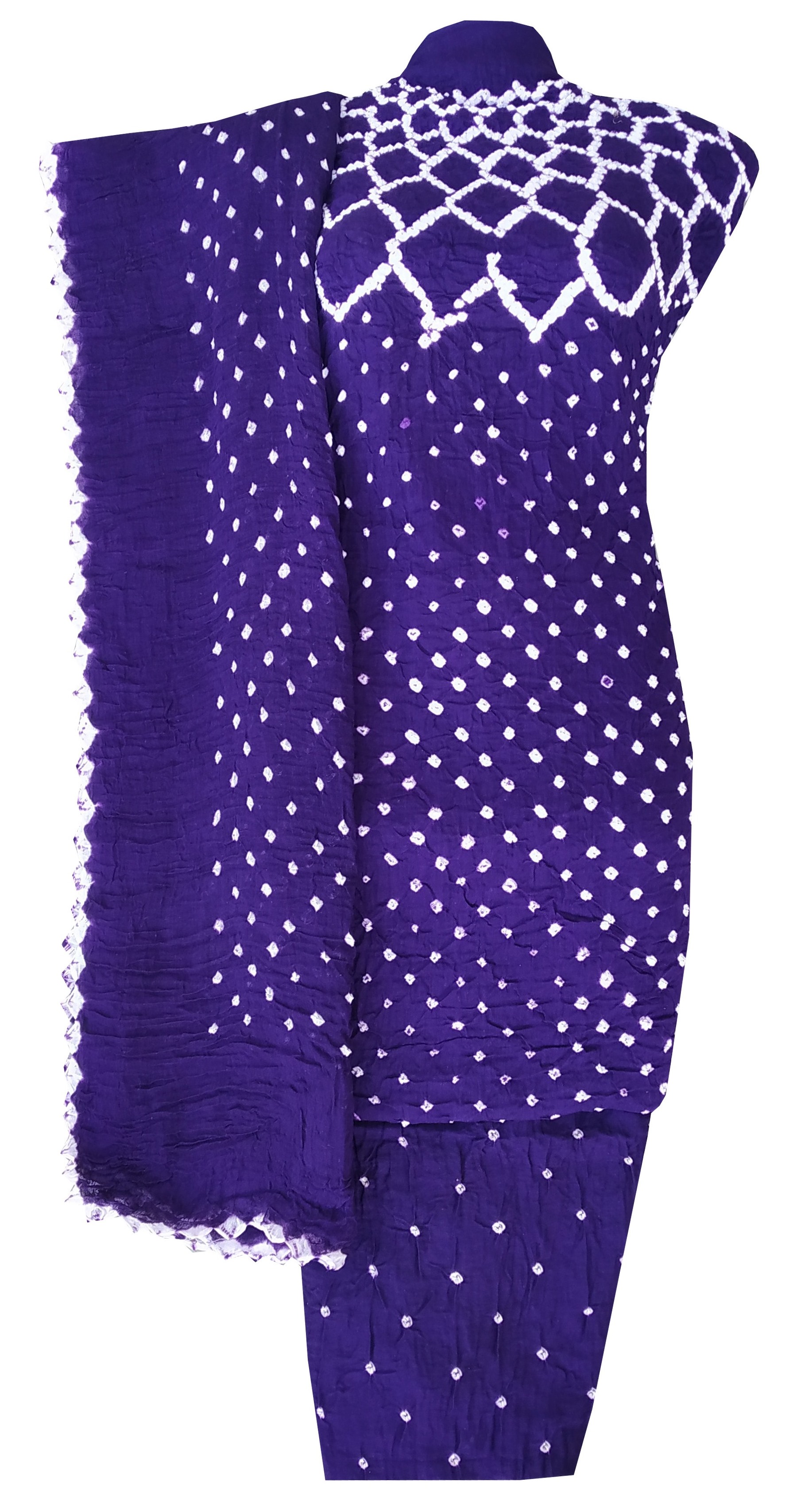 Indigo Blue Bandhani Dress - AHVAN Handicrafts