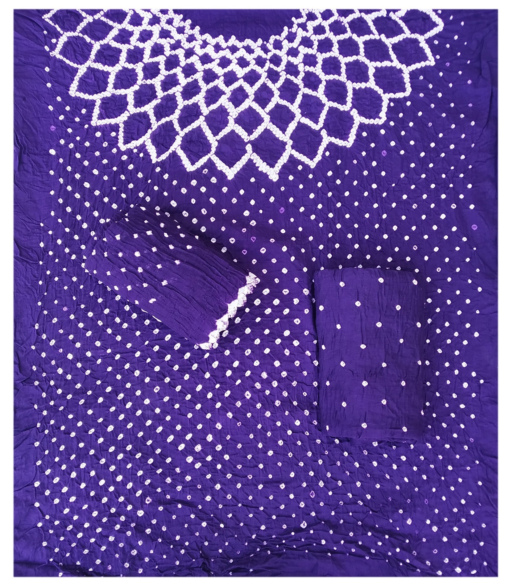 Indigo Blue Bandhani Dress - AHVAN Handicrafts