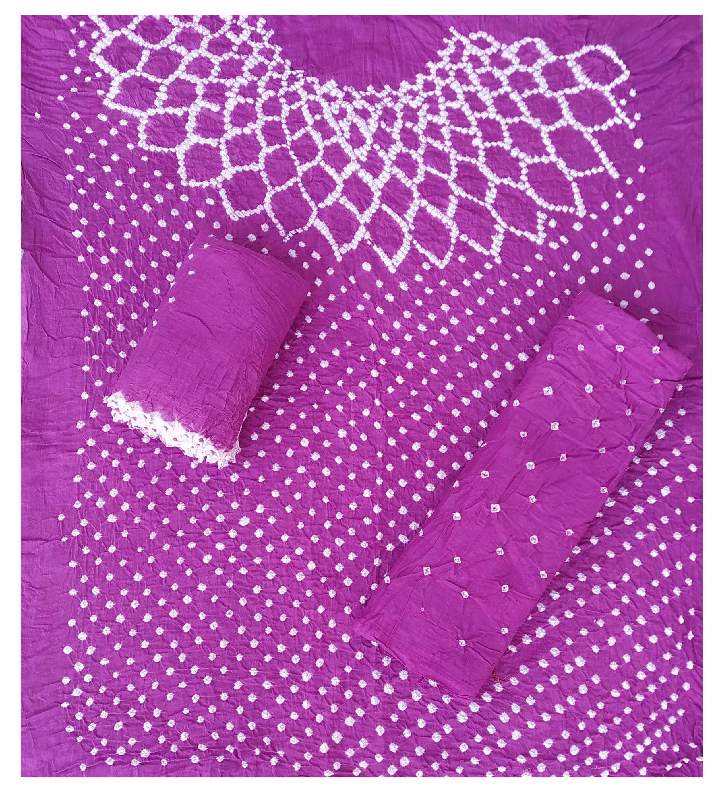 Purple Bandhani Dress - AHVAN Handicrafts