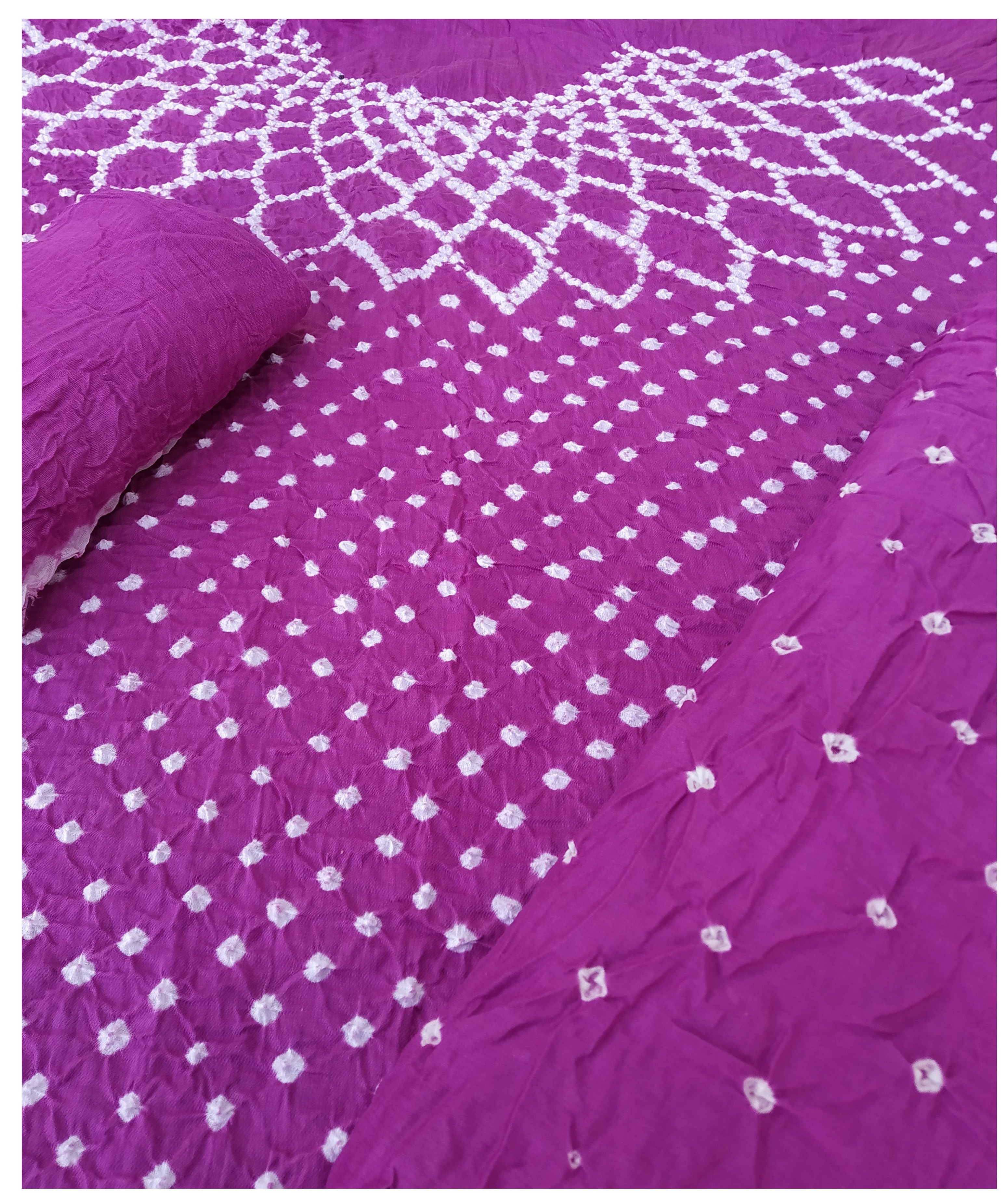 Purple Bandhani Dress - AHVAN Handicrafts