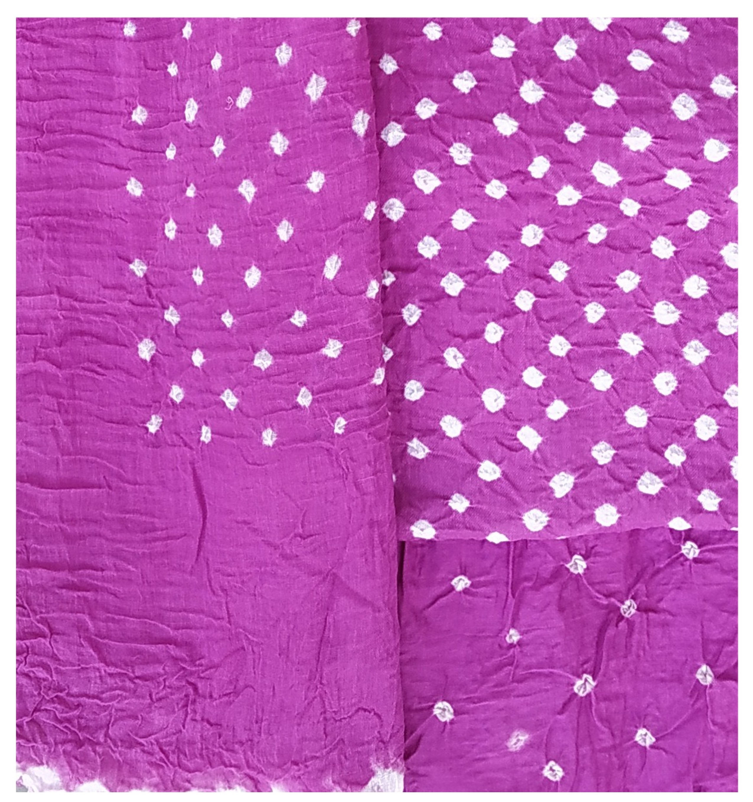 Purple Bandhani Dress - AHVAN Handicrafts