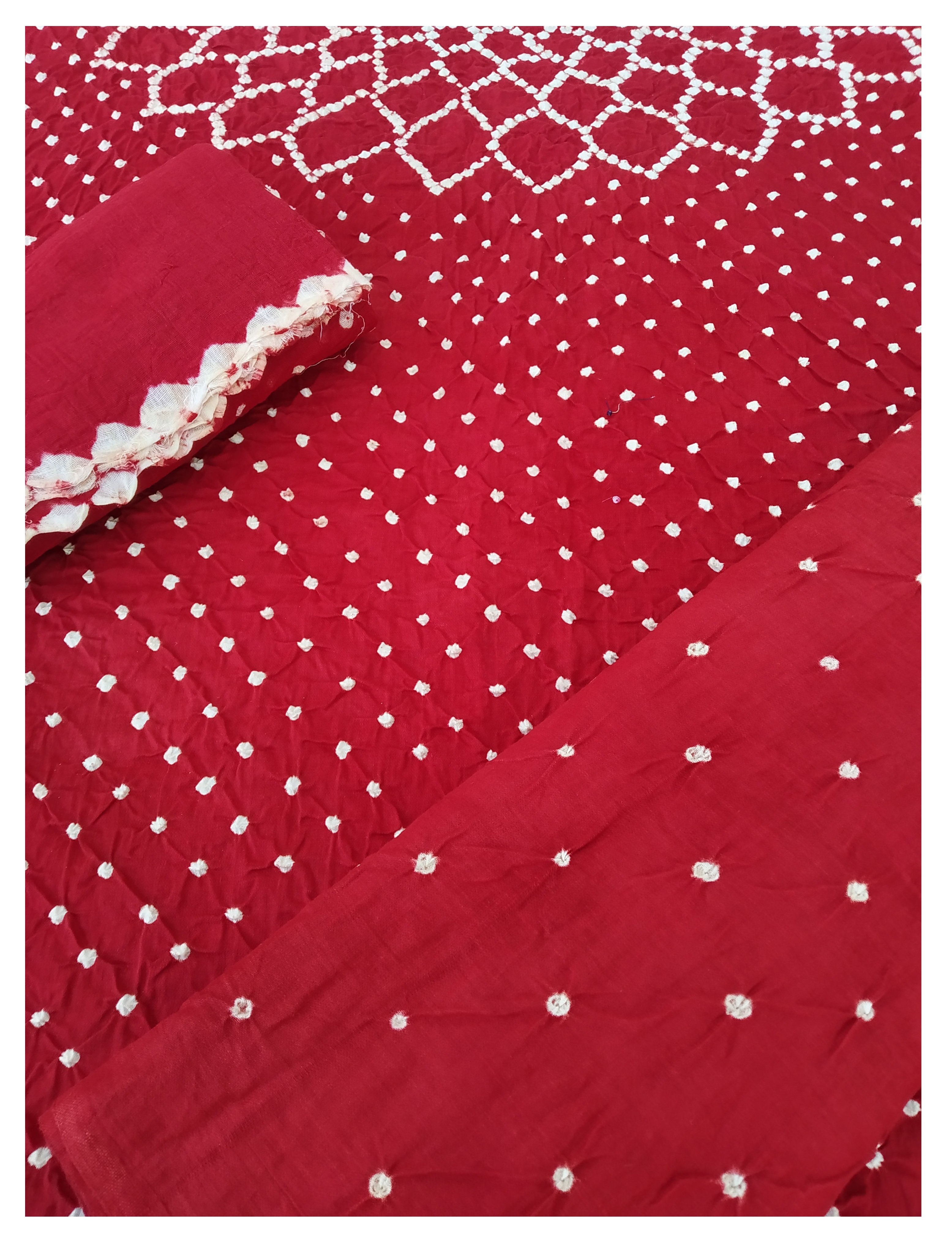 Red Bandhani Dress - AHVAN Handicrafts