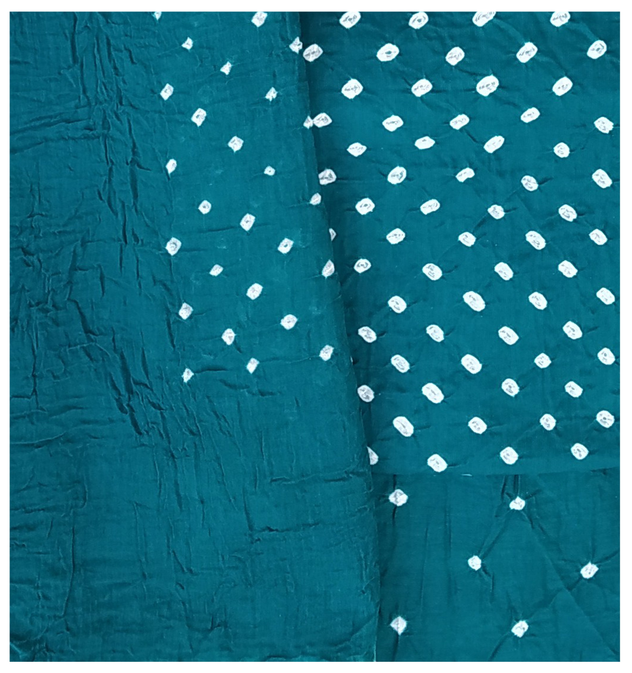 Sea Green Bandhani Dress - AHVAN Handicrafts