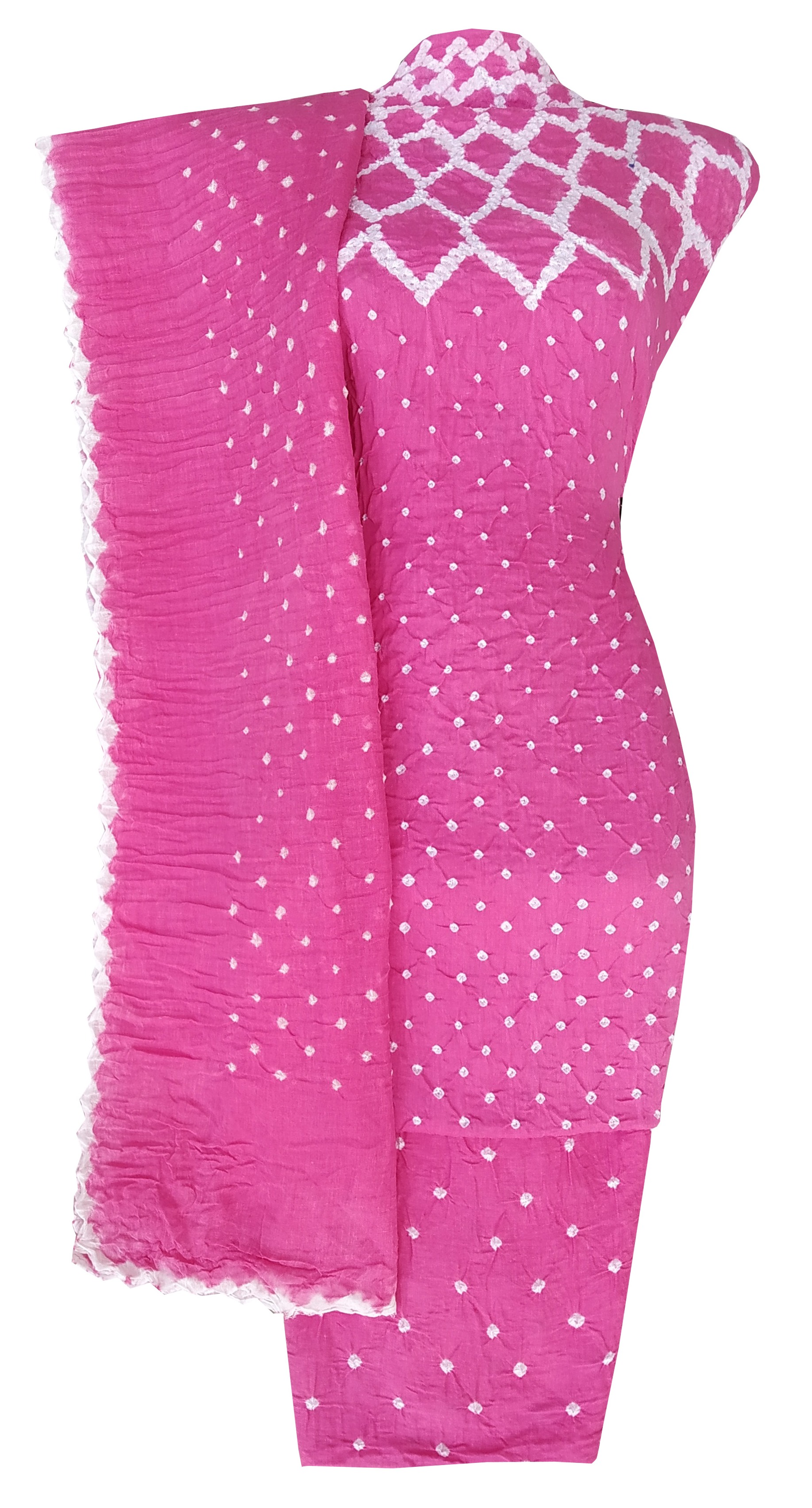 Pink Bandhani Dress - AHVAN Handicrafts