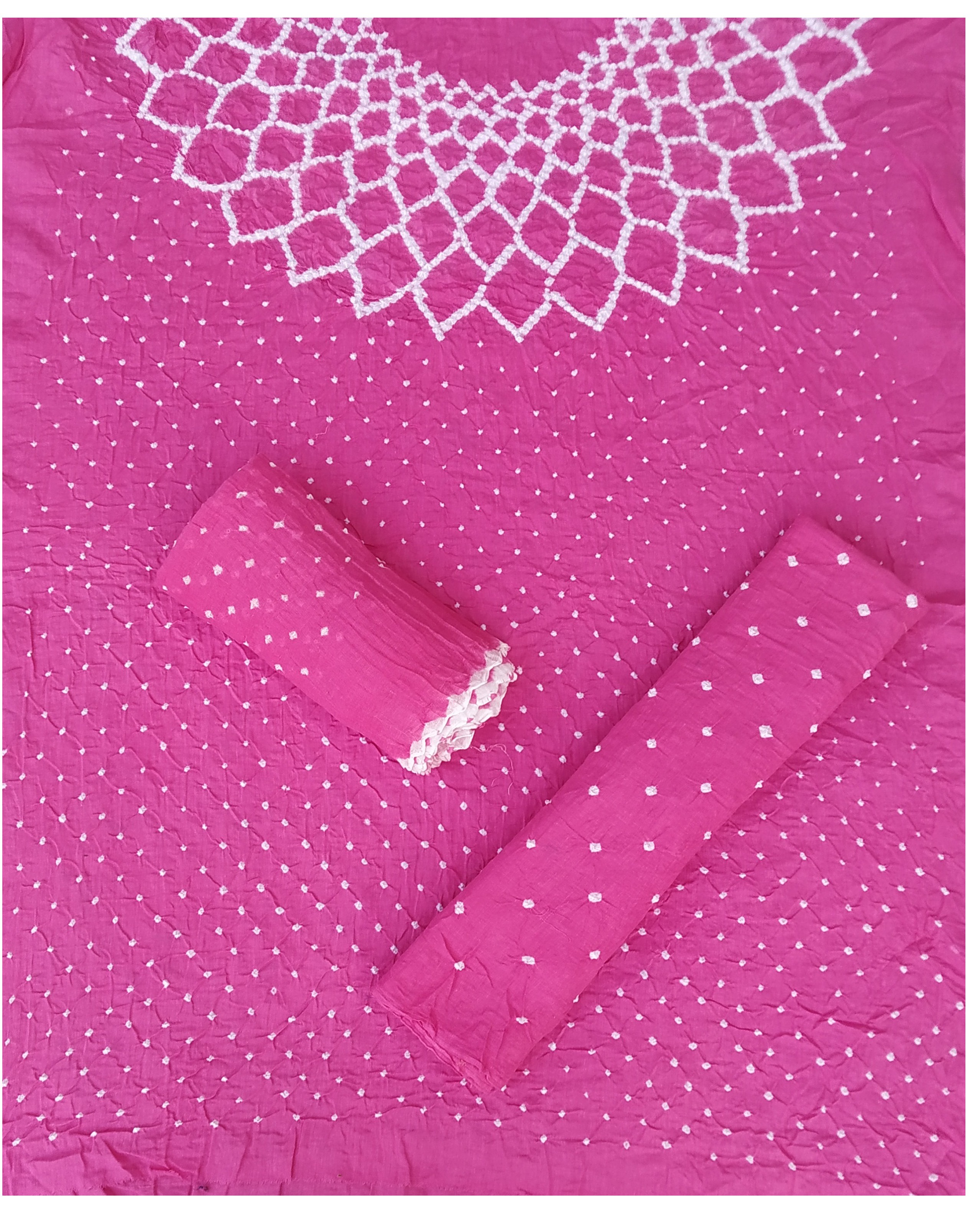 Pink Bandhani Dress - AHVAN Handicrafts