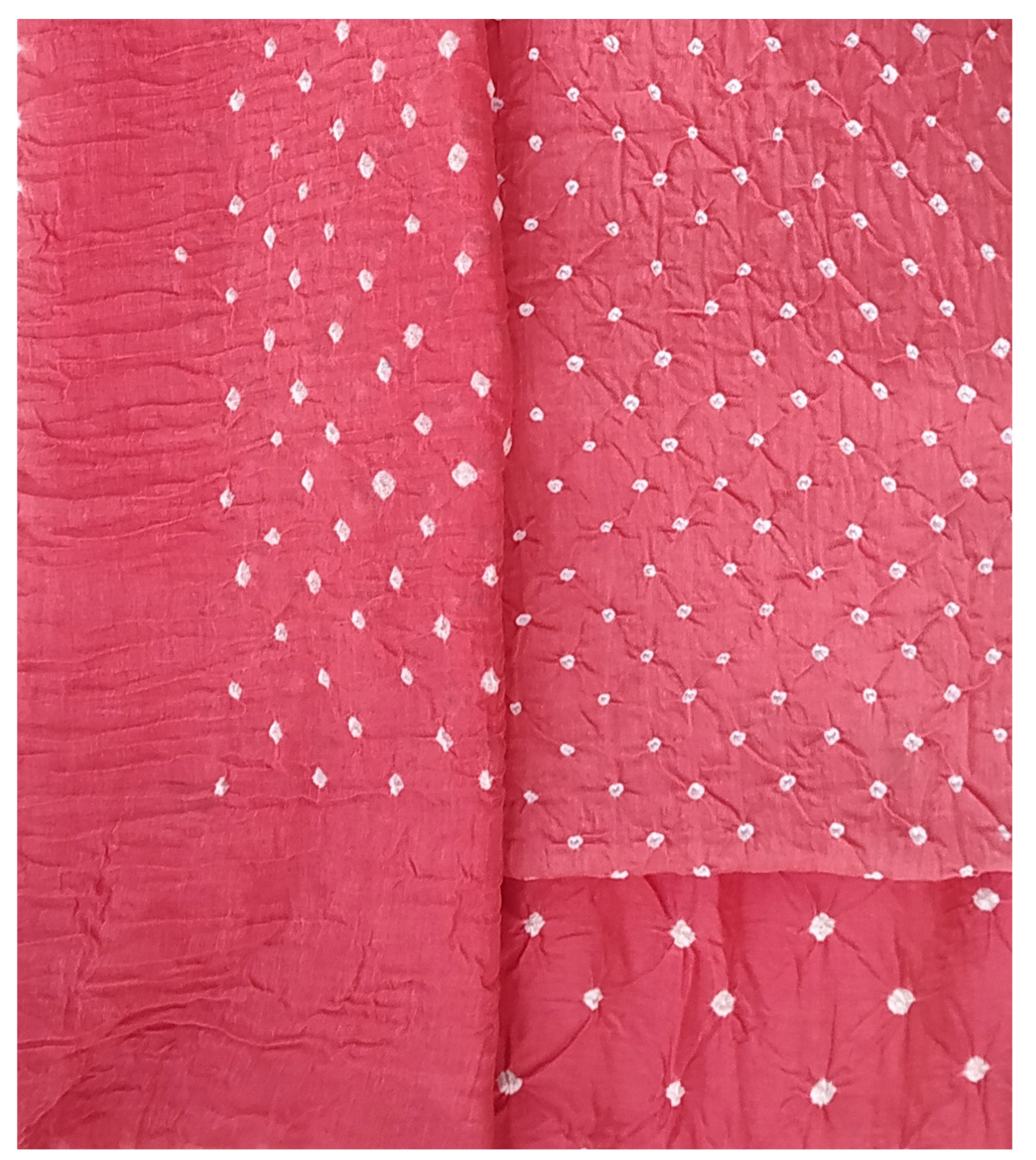 Rose Pink Bandhani Dress - AHVAN Handicrafts