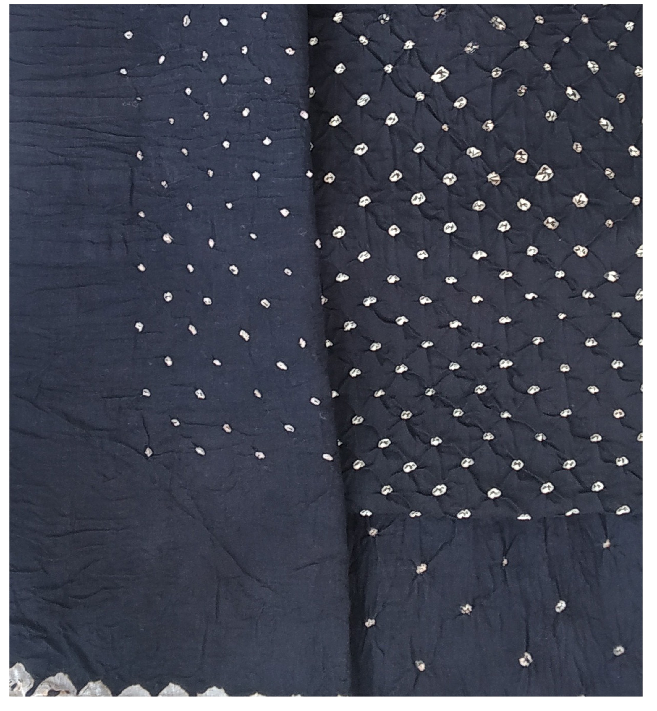 Dark Grey Bandhani Dress - AHVAN Handicrafts