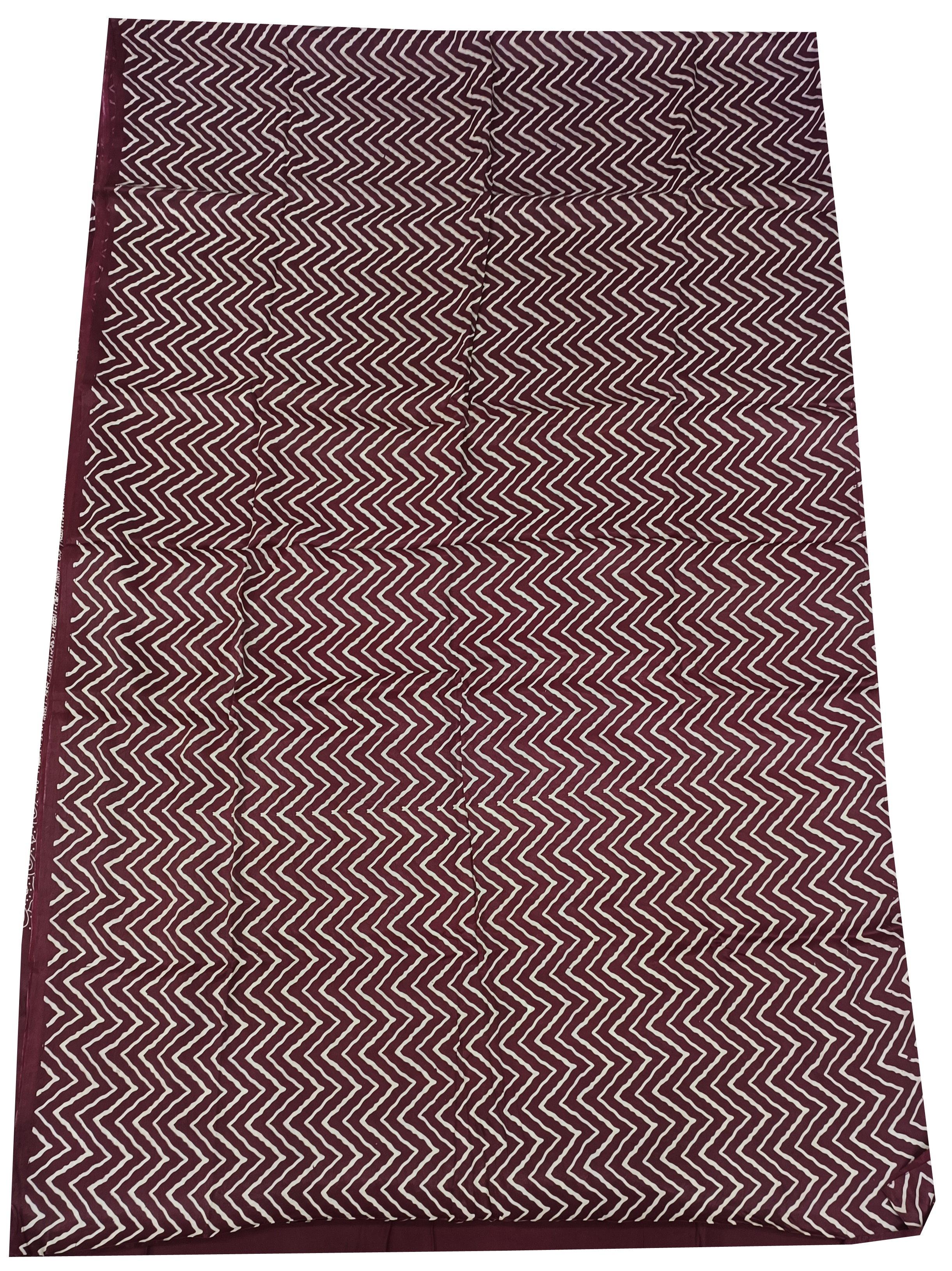 Lariya Print Maroon Modal Silk Saree - AHVAN Handicrafts